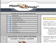 Tablet Screenshot of flashcode.com